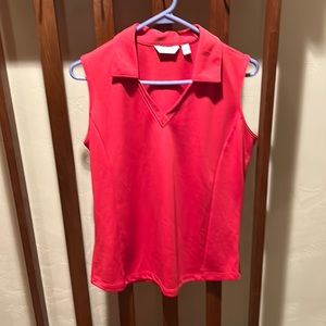 Woman’s sleeveless polo shirt